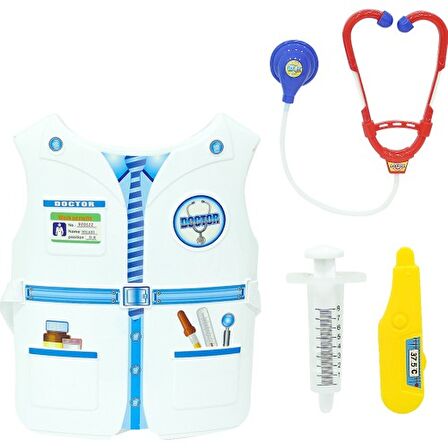 Plastik Kostümlü Doktor Seti